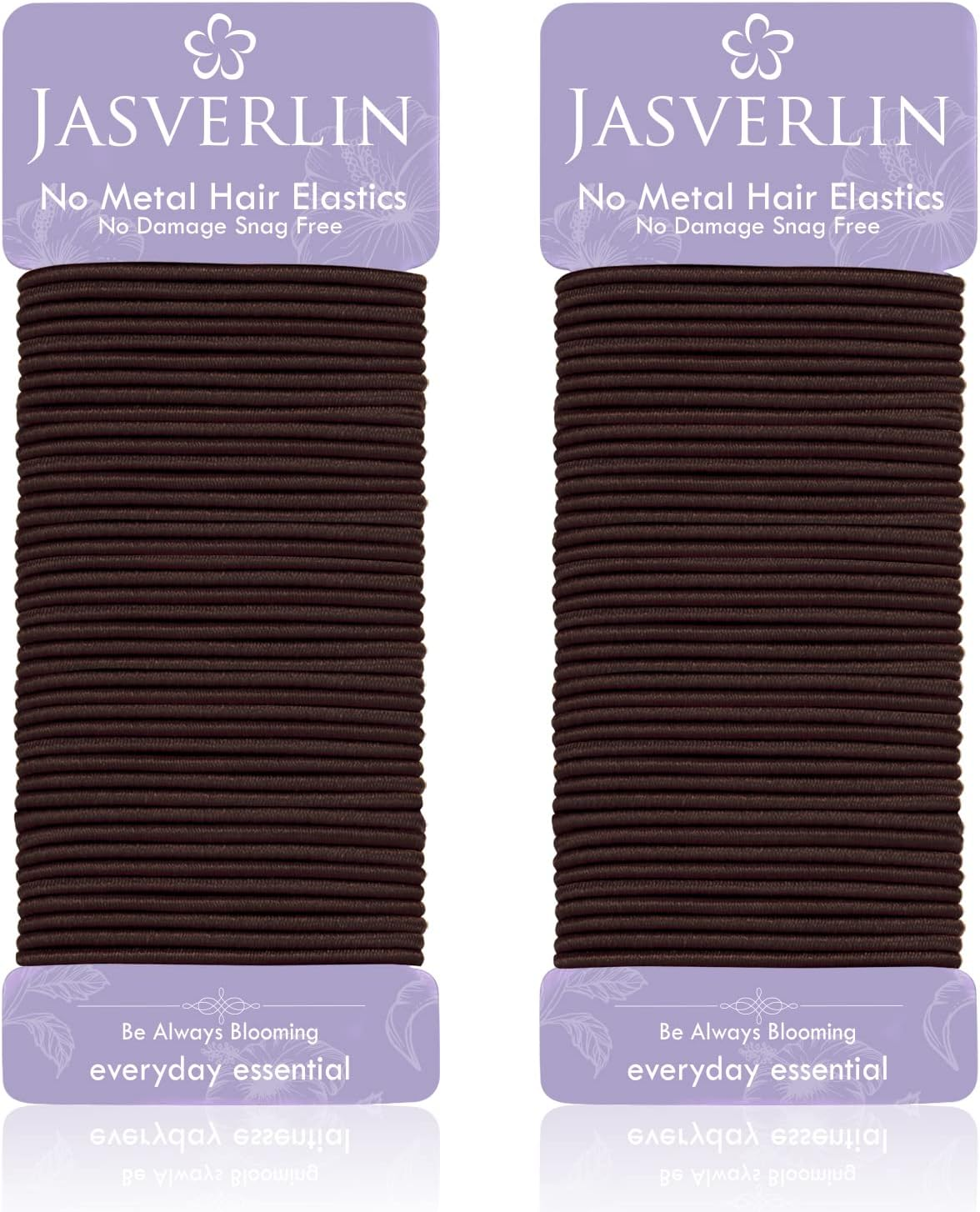 JASVERLIN 2Mm Light Blonde Elastics Hair Ties, Thin Ponytail Holder Hairtie for Women Girls Kids Fine to Medium Texture, No Pull Damage-Free Stretchy Rubber Band Accessories 80 Pcs
