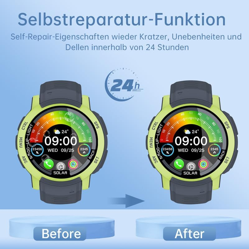 Tempered Glass Screen Protector for Garmin Instinct 2 / 2S 40 Mm Film, Pack of 2 Screen Protectors for Garmin Instinct 2 / 2S 40 Mm Screen Protector, Anti-Scratch Sans Bulless, Fingerprint Compatible image number 3