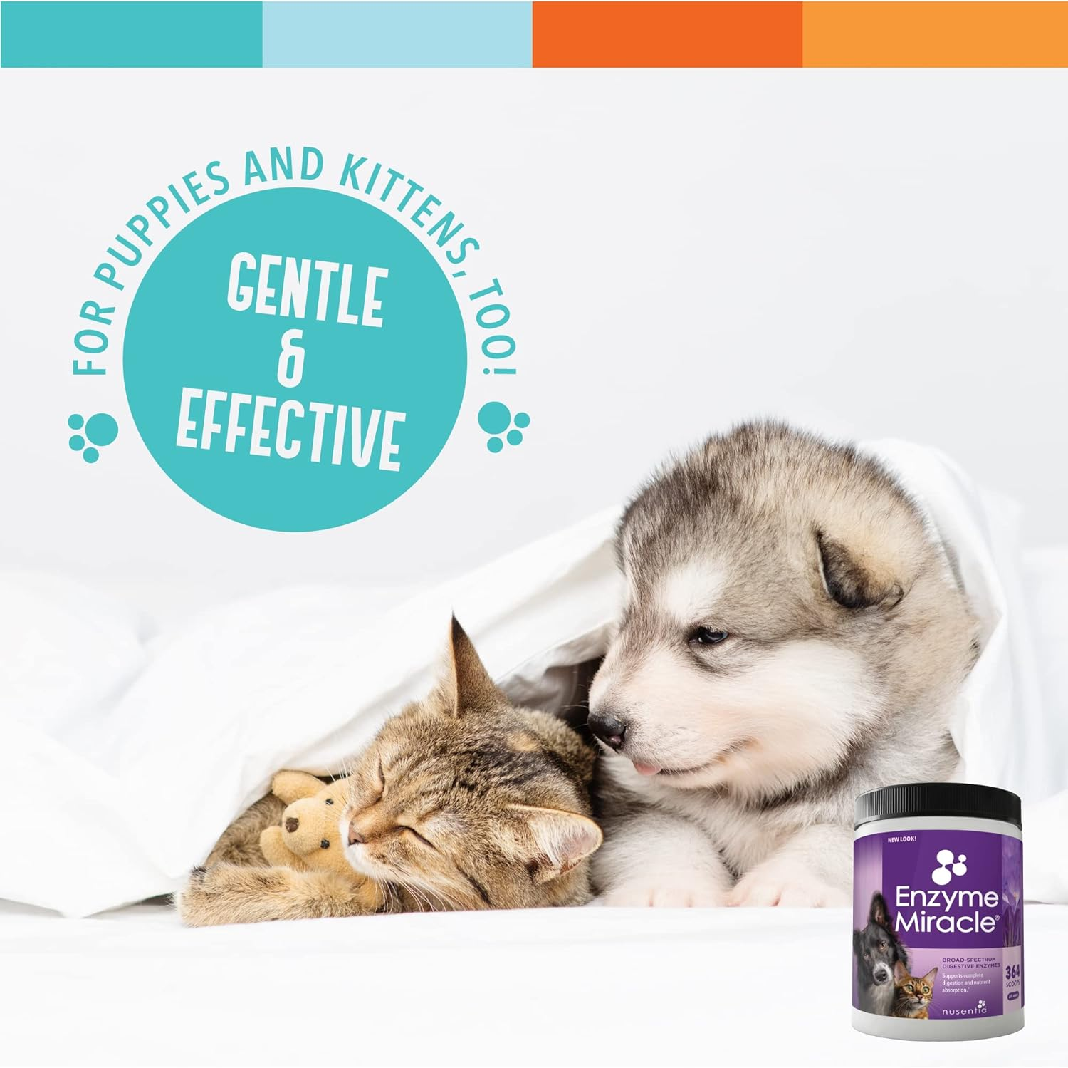 Enzymes for Dogs & Cats - Enzyme Miracle - Systemic & Digestive Enzyme Formula - Powder - 364 Servings - Vegetarian image number 4