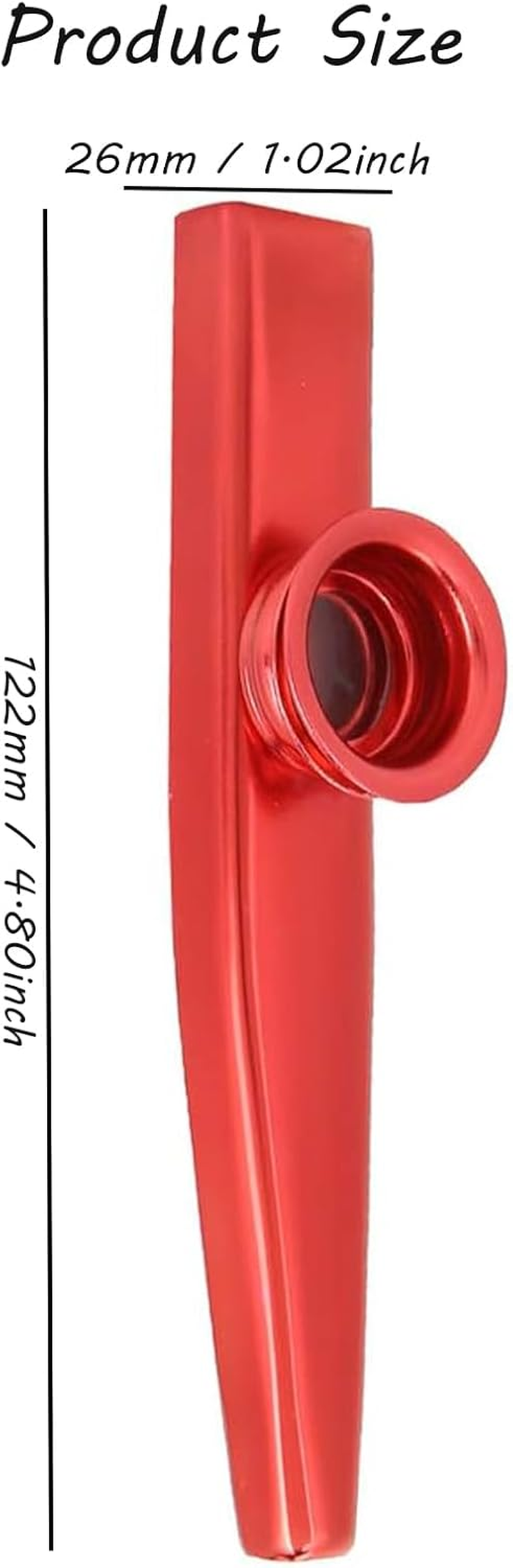 Kazoos Multipack, 6 Pcs Exquisite Kazoo Instrument with 20 Flute Membranes, Kazoo Musical Instruments Used for Instrumental Accompaniment, like Guitar, Violin, Piano image number 5