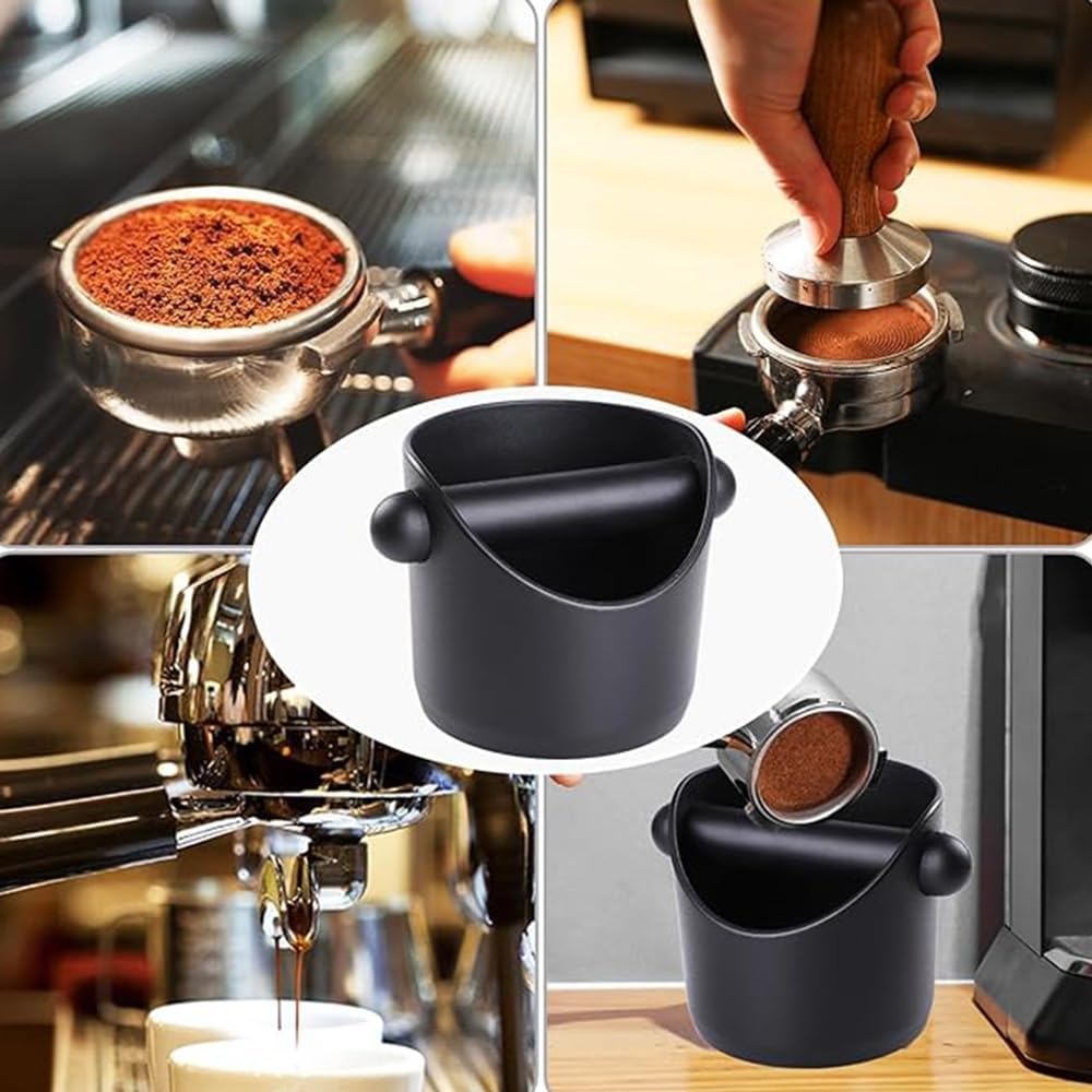 Espresso Coffee Knock Box, ABS Coffee Grounds Knock Box for Barista, Shock-Absorbent Durable, Detachable Knock Bar and Non-Slip Base image number 6
