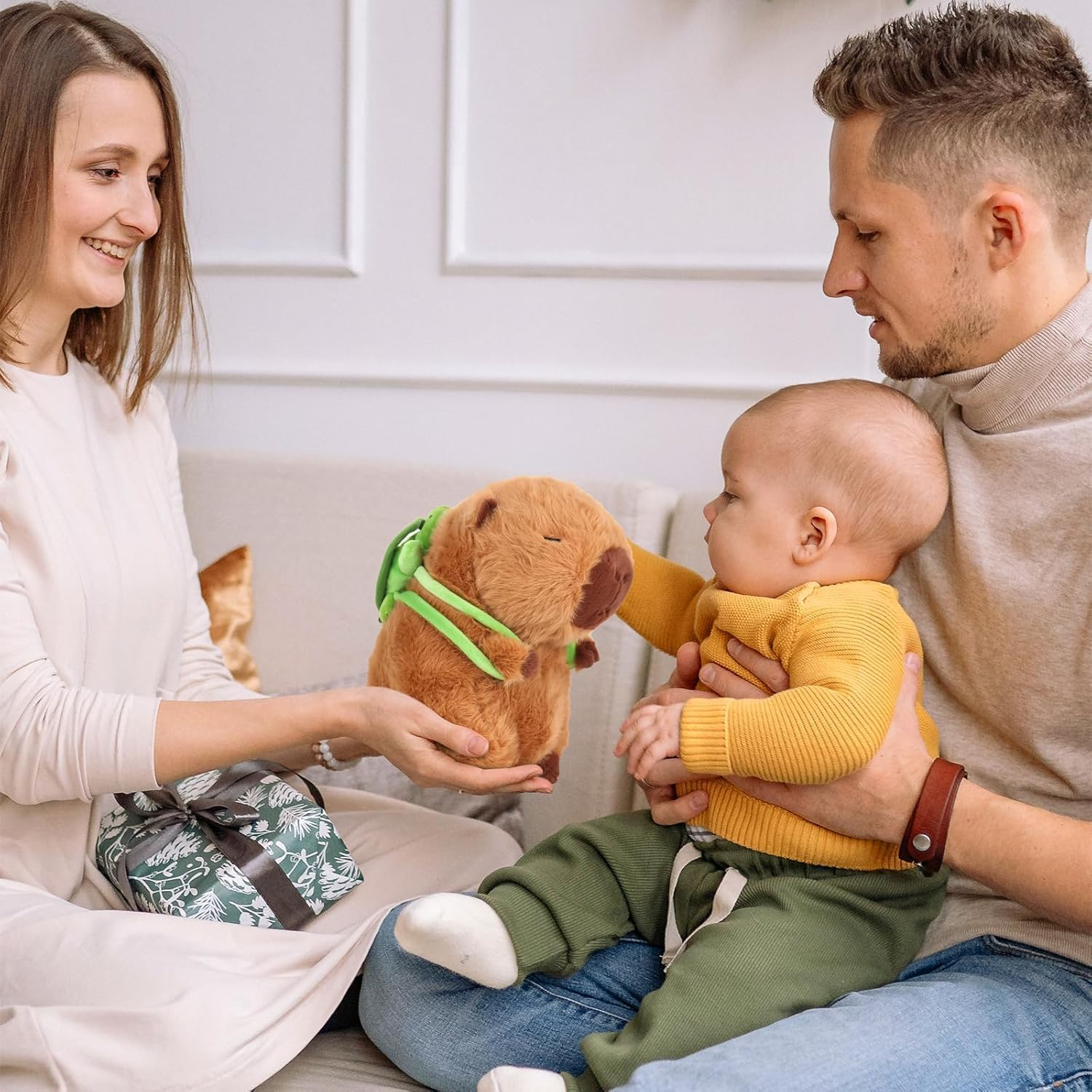 Cute Capybara Stuffed Animal Plush Toy, Soft Capybara Plushies Toy Capybara Doll Pillow Kids Birthday Gifts (25Cm) image number 5