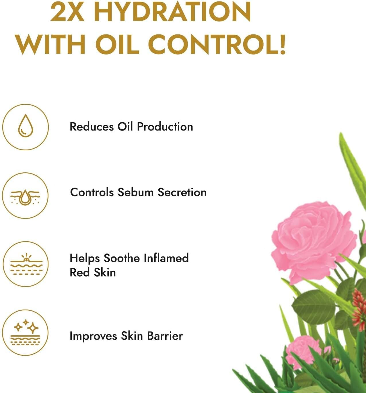 Kapiva Aloe Rose Gel 200G - After-Sun Soothing Gel for Sunburn Relief & Hydration, Clinically Tested Rose Actives, Ayurvedic Tan Minimiser image number 5