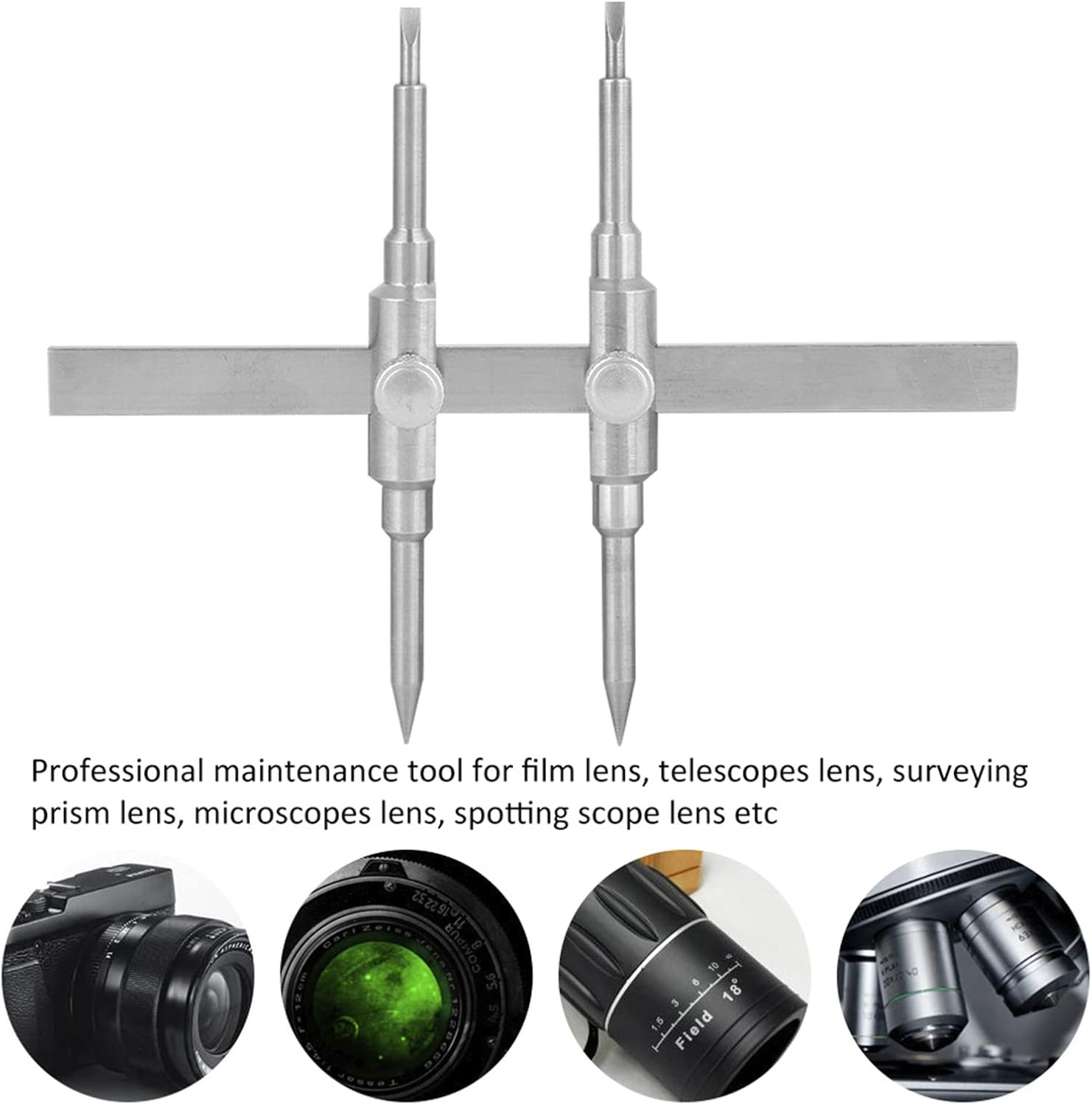 Joyzan Camera Lens Tool, Removal Wrench Metal Spanner Sets Opening Lenses Repair Wrenches Pointed Telescopes Tools Wrenchlens Repairing Open for Surveying Mapping Microscopes Bird Watching Mirrors image number 1