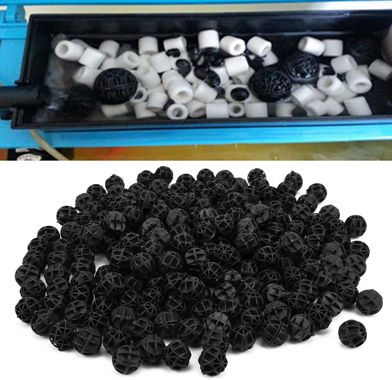 Biochemical Bioball with Porous Structure for Rapid Biological Growth, 100 Units, Ideal for Improving Water Quality in Aquariums (16Mm200Pcs) image number 5