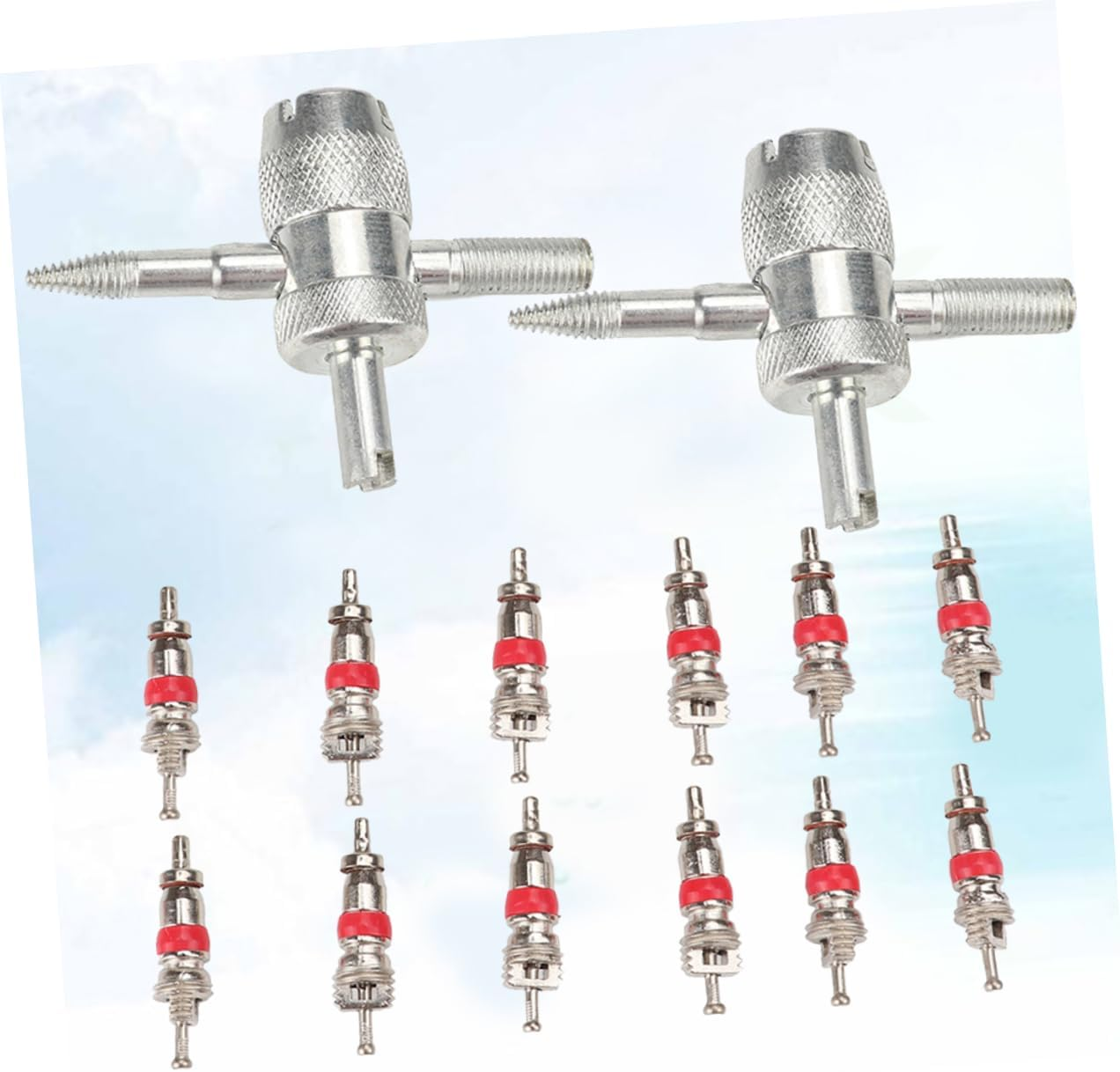 Beatifufu Automotive Tire Valve Core Kit Detaching Tools Car Truck Motorcycle Accessories image number 4