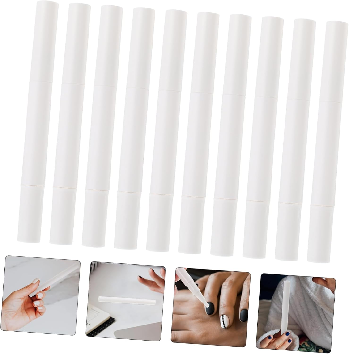HONITANO 10Pcs Practical Empty Manicure Pens for Nail Polish Makeup Liquids Applicator for Nail Nutrition Oil Essential Oil and Eyelash Growth Liquids image number 5