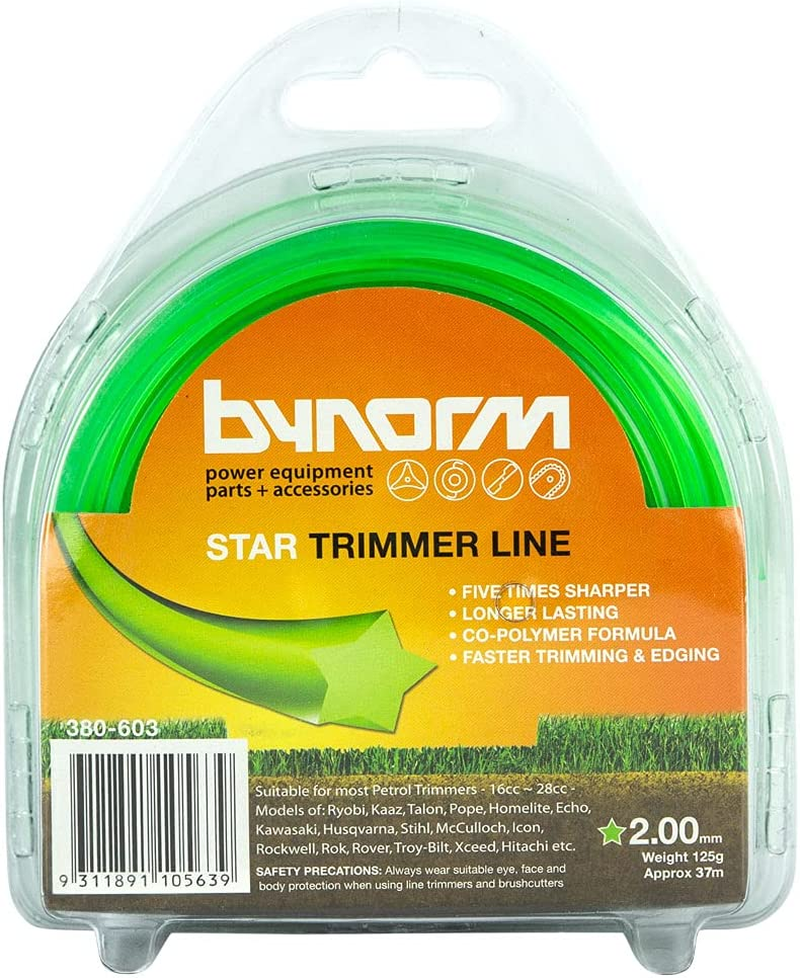 380-603 Star Trimmer Line, 2.0 Mm Size, Green