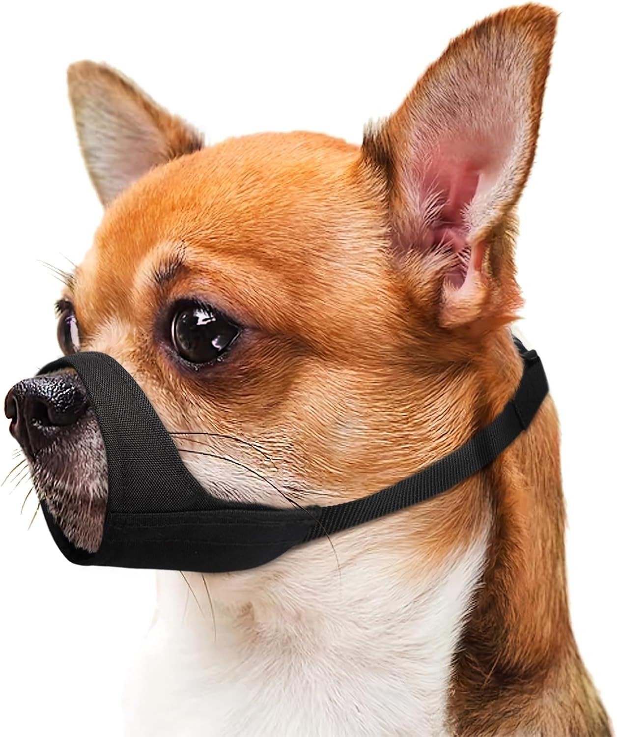 Mayerzon Short Snout Dog Muzzle for Small Medium Large Dog, Soft Muzzle for Chihuahua Shih Tzu American Bulldog for Grooming, Sturdy Oxford Mouth Guard anti Biting Chewing image number 5