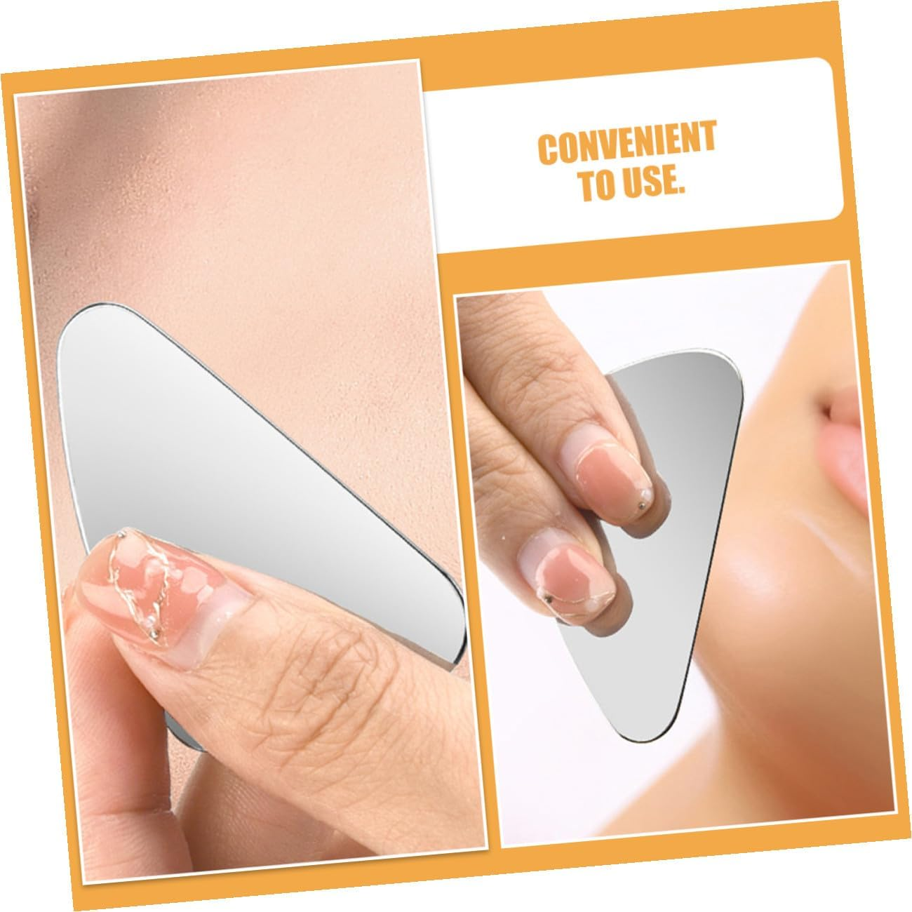 DEARMAMY Blackhead Extractor Tool Stainless Steel Pimple Remover with Triangular Shape for Accurate Nose and Face Treatment image number 4