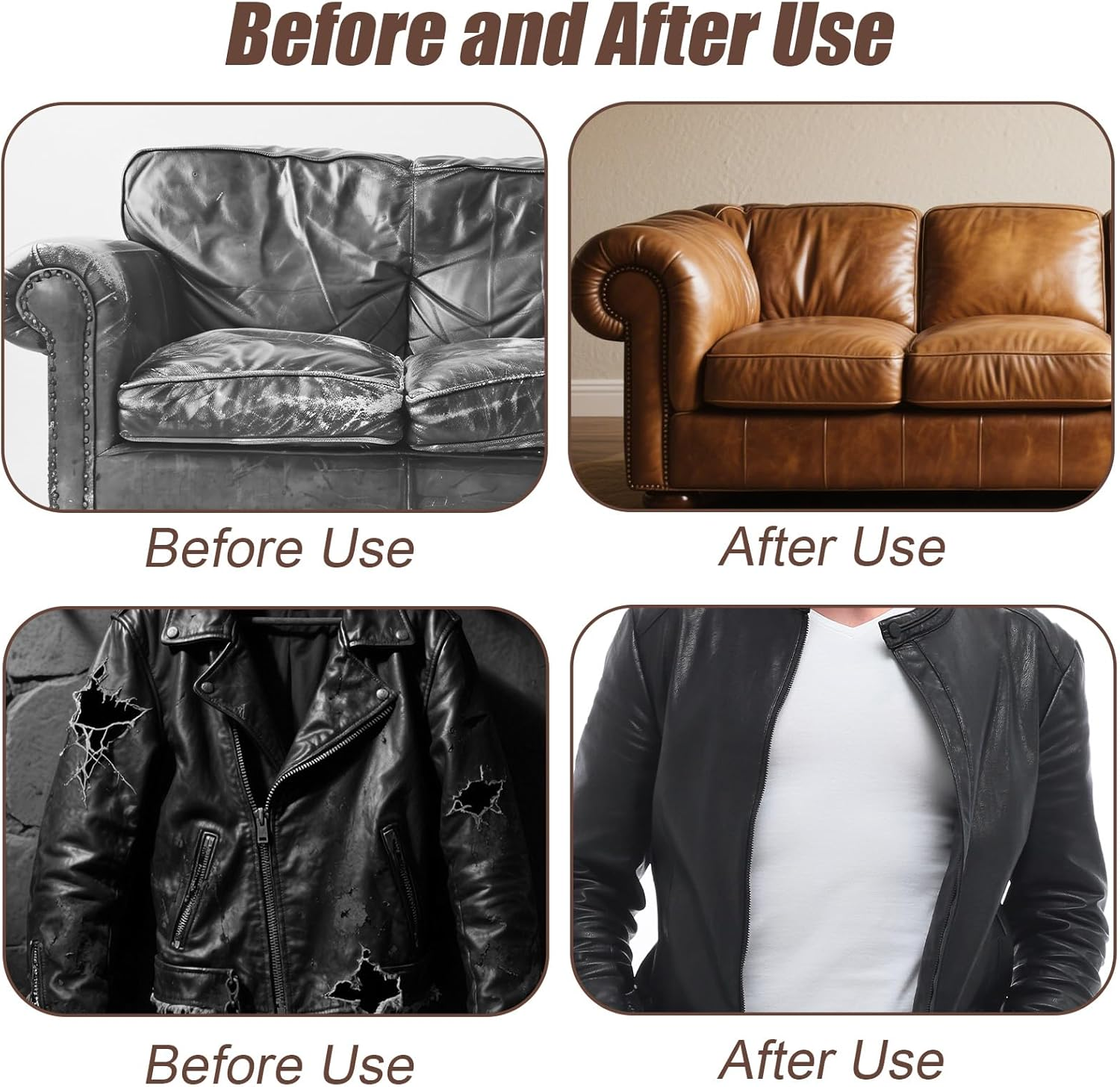 2Pcs Salve Brush for Furniture, 2 Style Leather & Wood Care Brush Tool with Soft Bristles Ergonomic Handle Furniture Wax Applicator for Car Interiors & Home Cleaning Maintenance