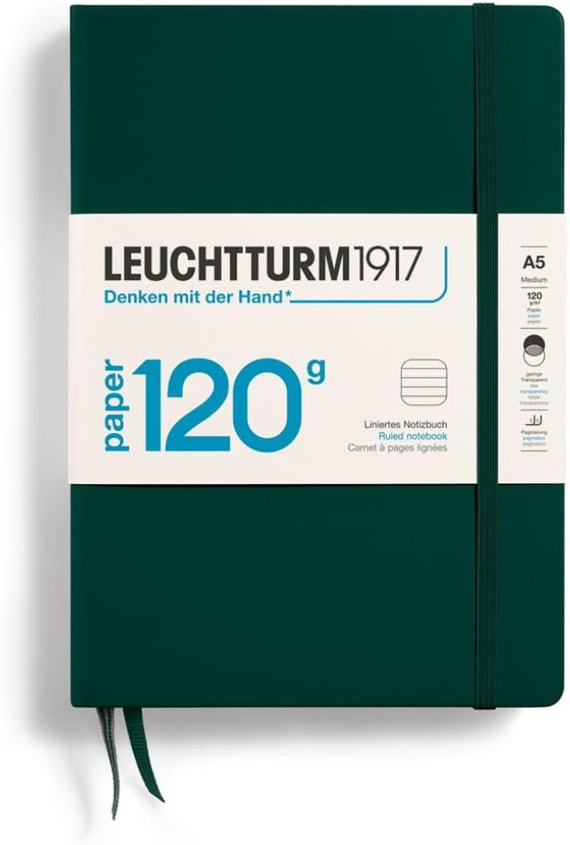 LEUCHTTURM1917 370338 Notebook Medium (A5) 120 G/M&sup2; Paper Edition, Hardcover, 203 Numbered Pages, Lilac, Dotted image number 1