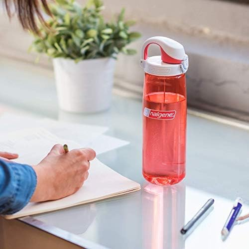 Nalgene Sustain Tritan Bpa-Free on the Fly Water Bottle Made with Material Derived from 50% Plastic Waste (Using ISCC Certified Mass Balance), 24 OZ, Clear with Sprout image number 2