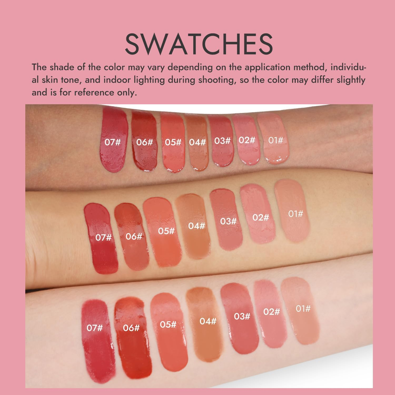 Beginner Liquid Blush Drops - Highly Pigmented Matte Cheek Tint with Hyaluronic Acid Long-Lasting Waterproof Blusher for Natural Radiant Makeup Vegan & Cruelty-Free(01#) image number 4