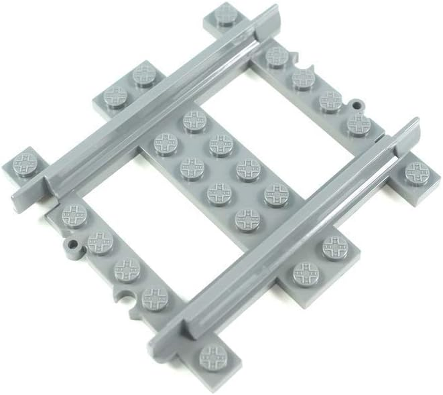 Trixbrix.Eu Half-Length Straight Track Set - 10 Pcs HO Scale Compatible with  City Train Sets image number 2