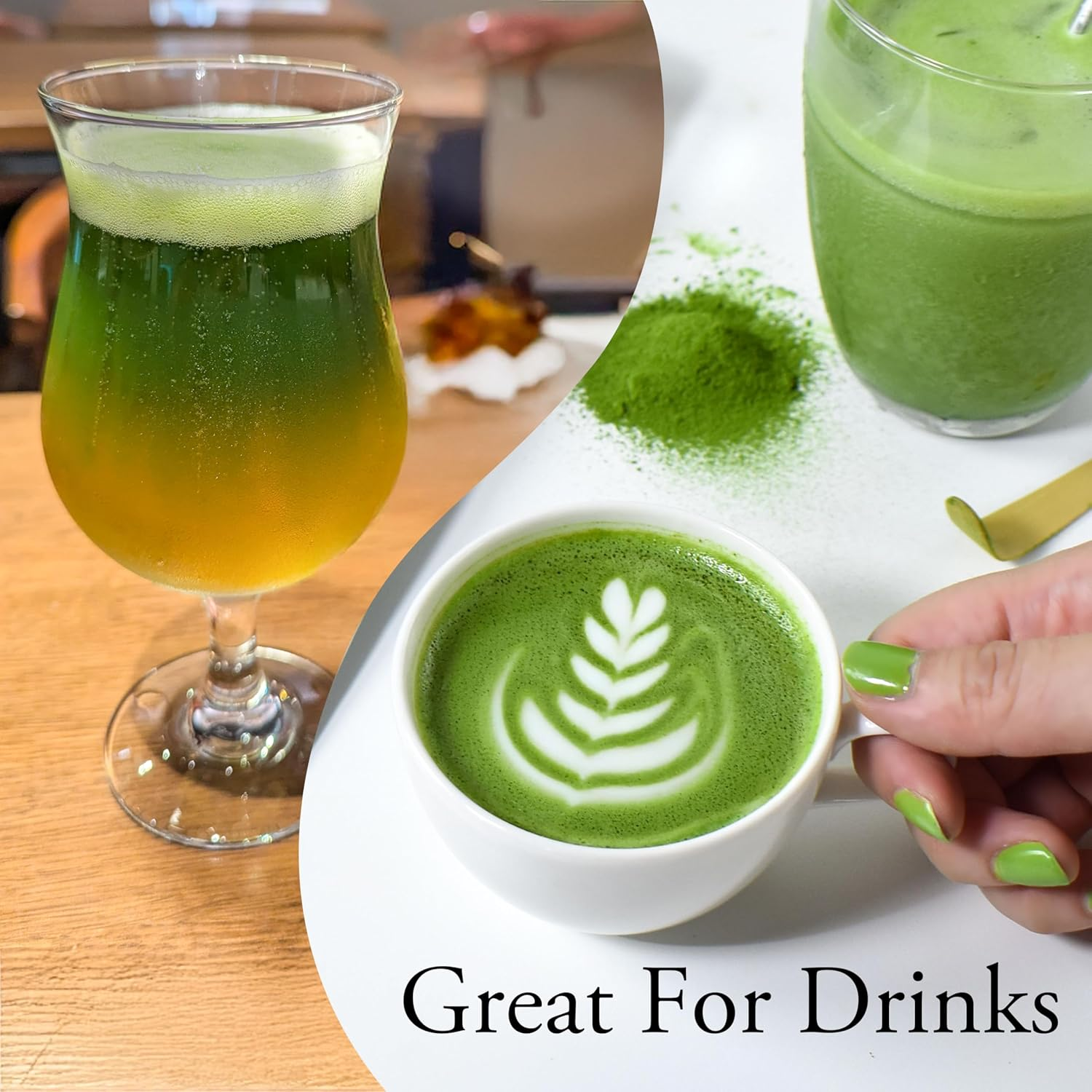 YAMASAN KYOTO UJI Barista Grade Matcha MATSUKAZE, for Lattes and Smoothies, Good Balance of Flavor and Aroma, Authentic Japanese Origin, Vegan, Sugar Free, Made in Uji, Kyoto, Japan 100G image number 5