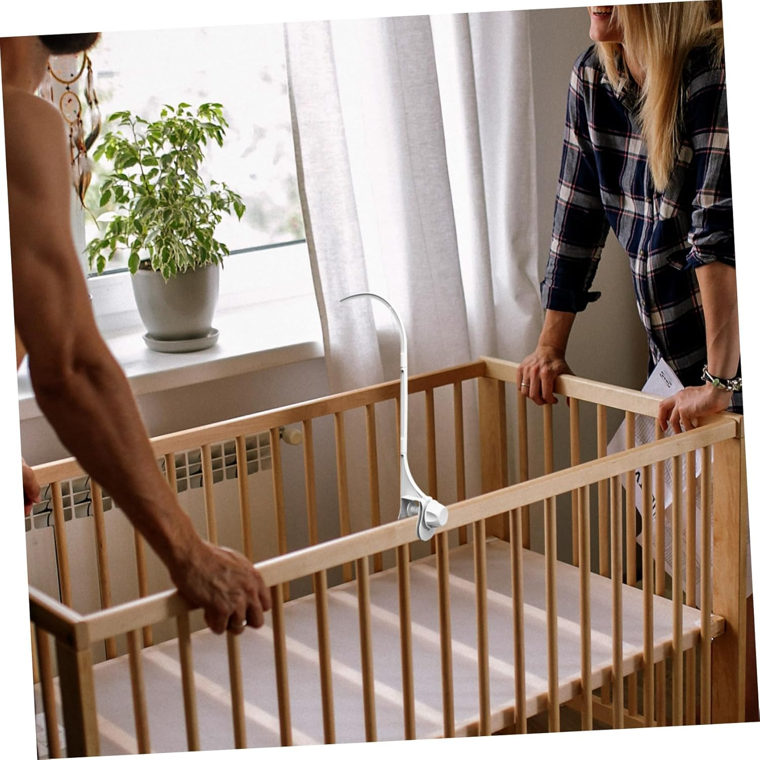 ERINGOGO Adjustable Crib Mobile Arm Stand Bed Bell Bracket for Cribs Mobile For image number 2