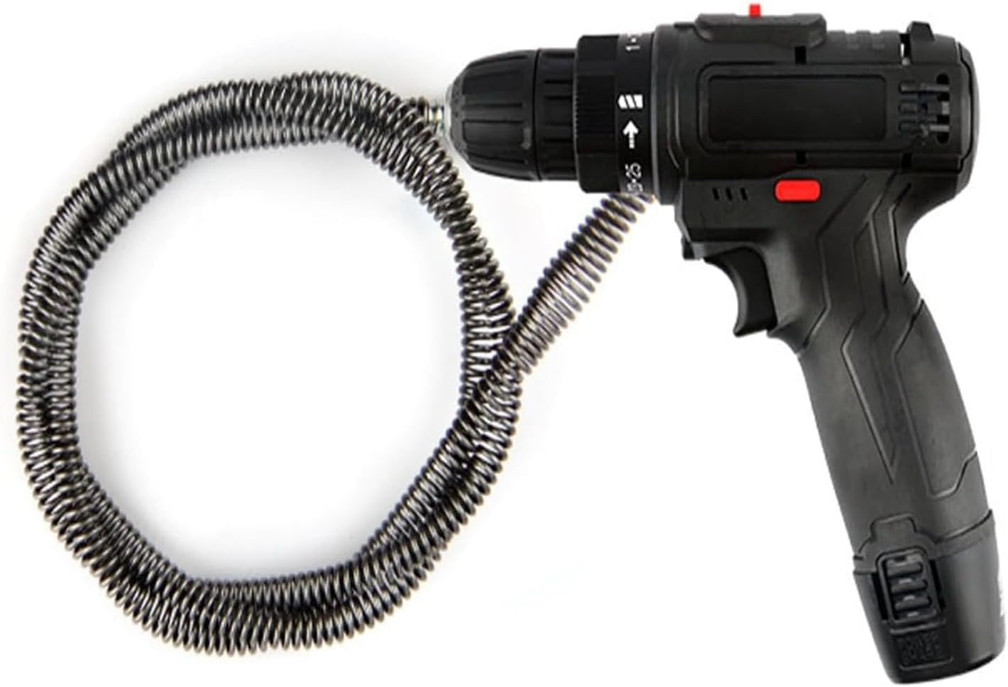 Drain Auger Cable 11 Ft Flexible Plumbing Snake Clog Remover with Drill Connector Plumbing Pipe Drainage Cleaning Cable Drainage Auger Snake Unclogging Clogged Sewer Pipes (Excluding Electric Drills) image number 6