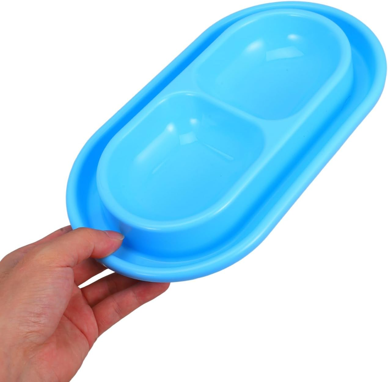 Kisangel -Ant Cat Bowl Cat Food Bowl Pet Food Bowl Cat Water Fountain Cat Water Bowl Small Flat Pet Dish Ant Away Cat Bowls Food Water Bowls Dish Away Dog Bowls Kitten Dish Pp Blue image number 4