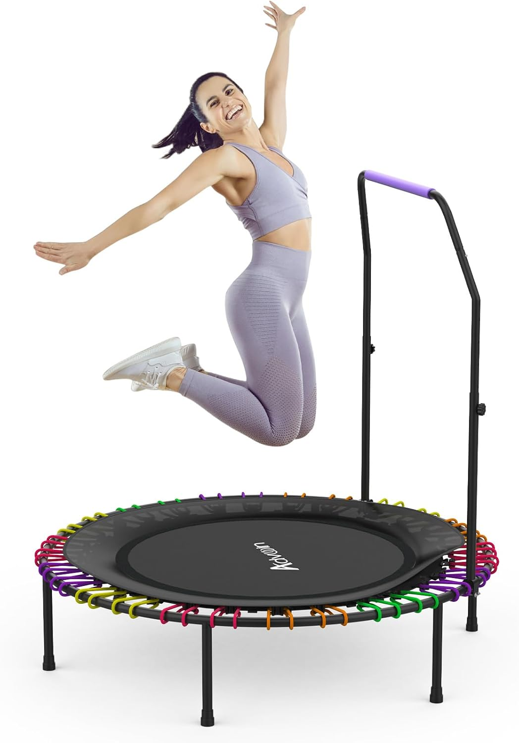 ADVWIN Mini Trampoline Rebounder 40"/48" Foldable Fitness Trampoline for Adults and Kids Max Load 150Kg