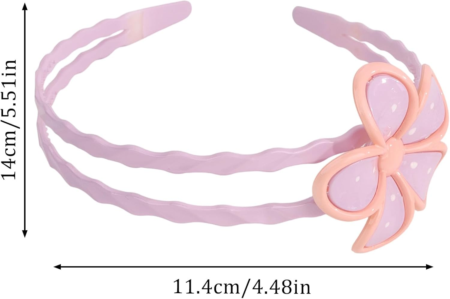 Bumlofa Pack of 3 Flower Shaped Rubber Hair Wreaths in Fruit Gum Colours with Teeth - Pink, Purple, Yellow image number 1