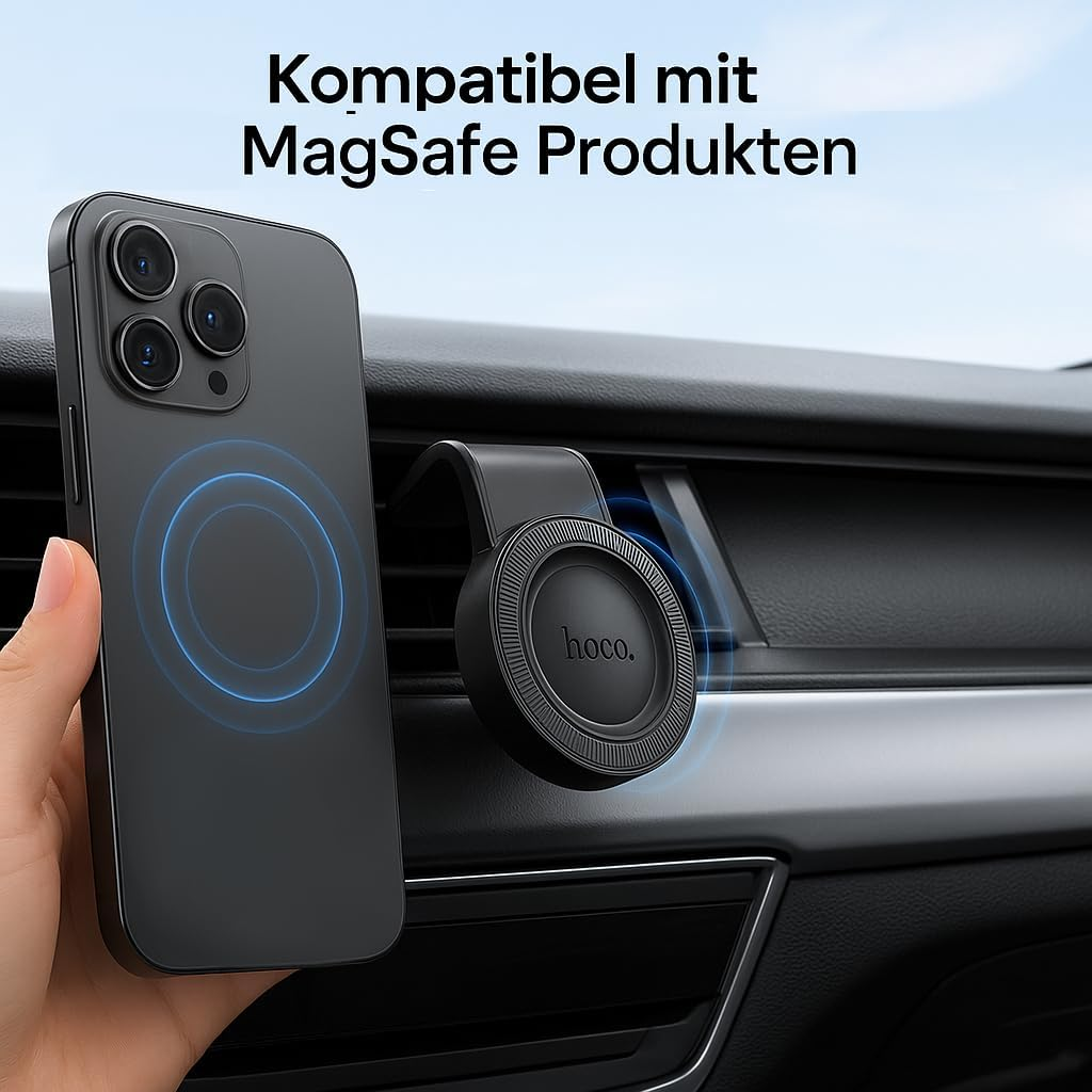 ORIA Mobile Phone Holder Car Magnetic Ventilation Holder for Samsung Galaxy A06 A16 A26 A36 A56 A55 A35 A25 A15 A05 A54 A34 A14 A53 S23 S24 S25 Ultra 5G S22 S21 S20 FE Compatible with Magsafe Grille image number 6