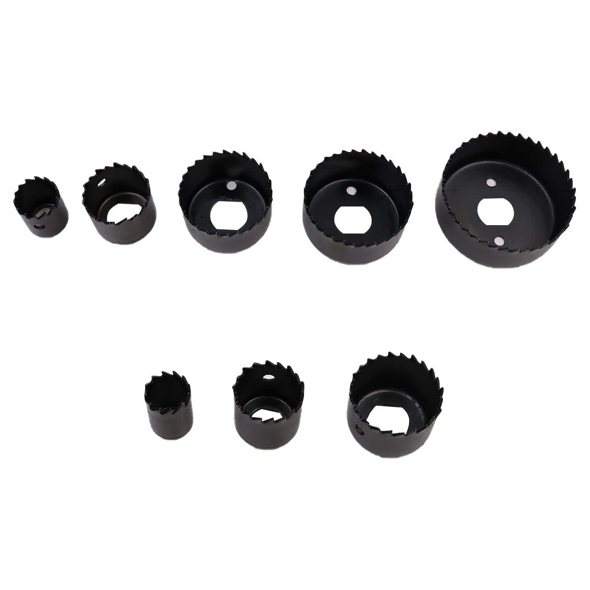 ZONADA 11Pcs in Set Holesaws Cutting Drywall, Wood, Plaster, Plastic,Pvc, Plasterboard and Other Soft Material, 19Mm &ndash; 64Mm Hole Saws with Tool Box image number 5