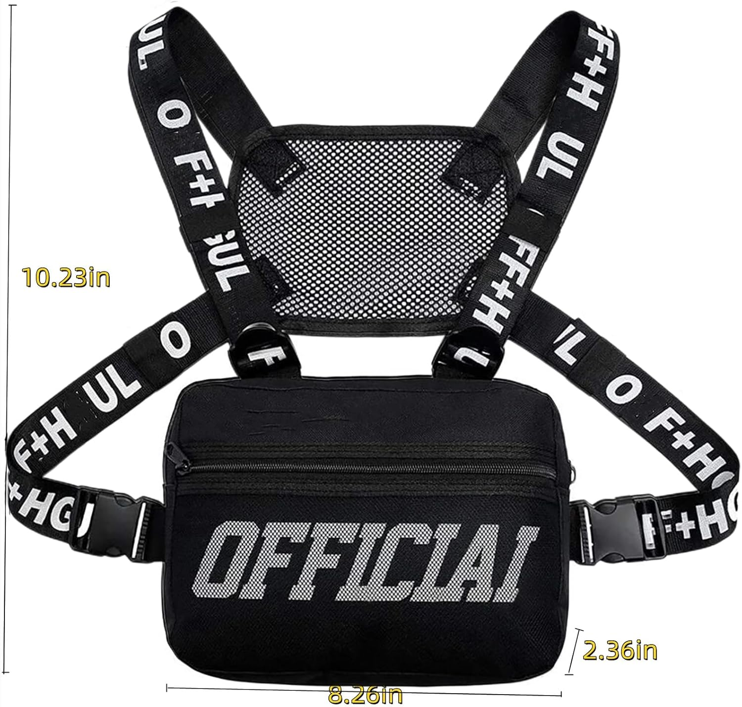 Armiya Universal Hands Free Chest Bag Utility Rig Walkie Talkie Harness Pocket Pack Radio Holster Holder for Men Women