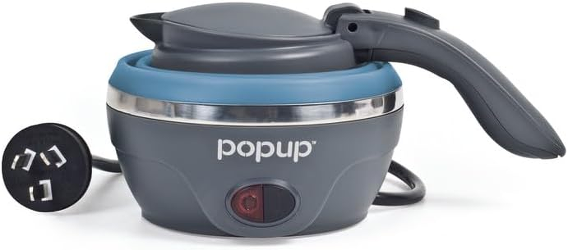 Popup 240V 900-1100W Collapsible Kettle, 800 Ml Capacity, Blue