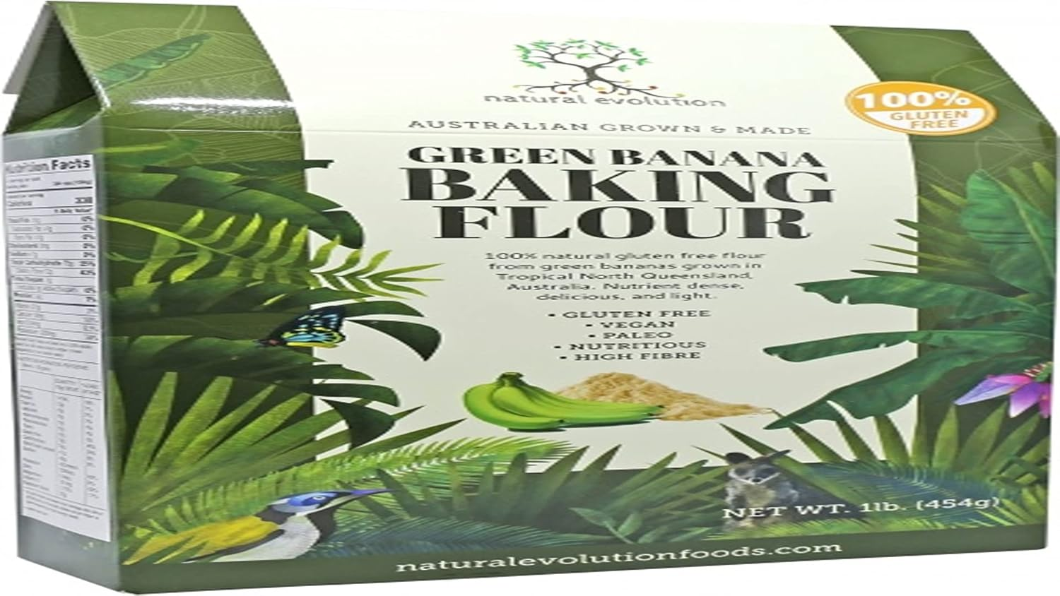 Natural Evolution Gluten Free Green Banana Baking Flour 454 G