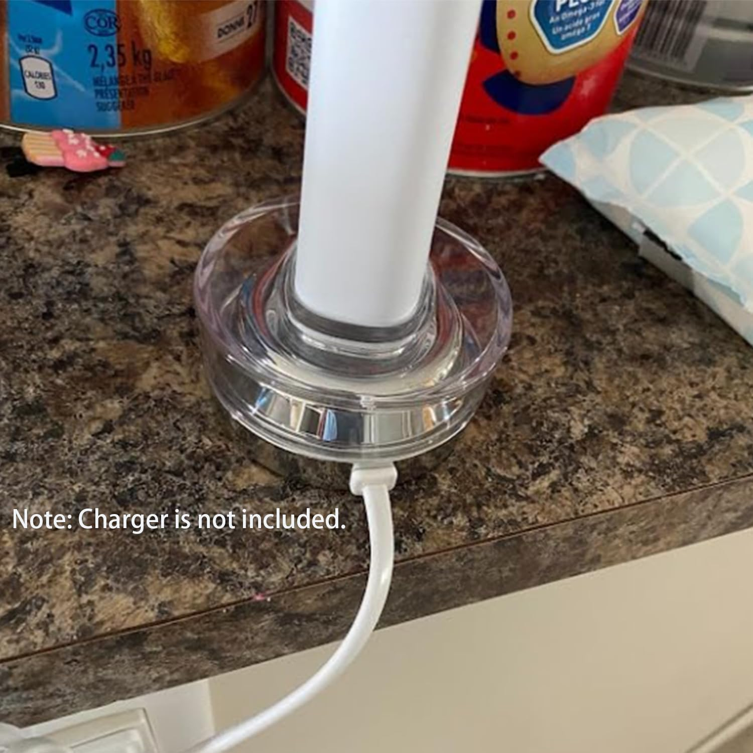 Replacement Charger Glass Cup + Stand Bundle Kit for Philips Sonicare Charger Base HX9100 CBA1001 CBA2001 CBA3001, Charging HX9300 HX9900 Series Electric Toothbrush (Quality as Original) image number 4