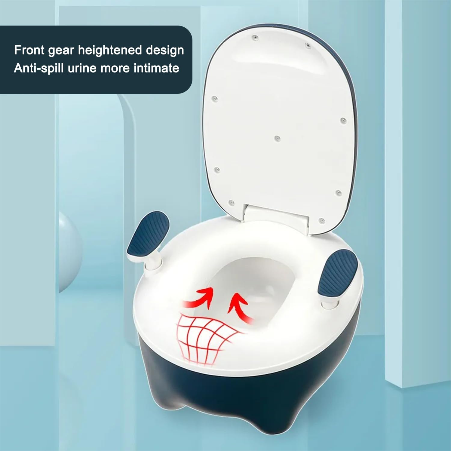 Potty Training Toilet Seat, Foldable Potty, Portable Potty Seat for Toddler in Travel & Indoor, Detachable Potty Chair for 1-12 Years image number 3