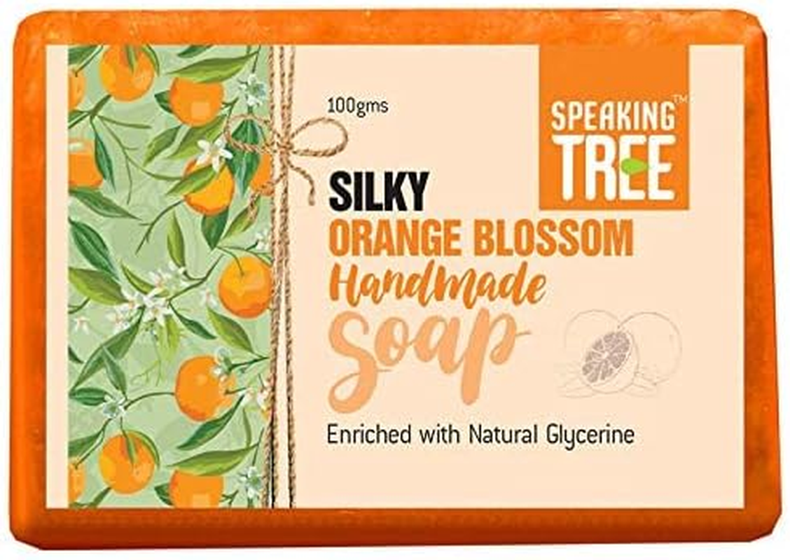 Speaking Tree Silky Orange Blossom Handmade Soap - 100 Gms (Pack of 3) image number 1