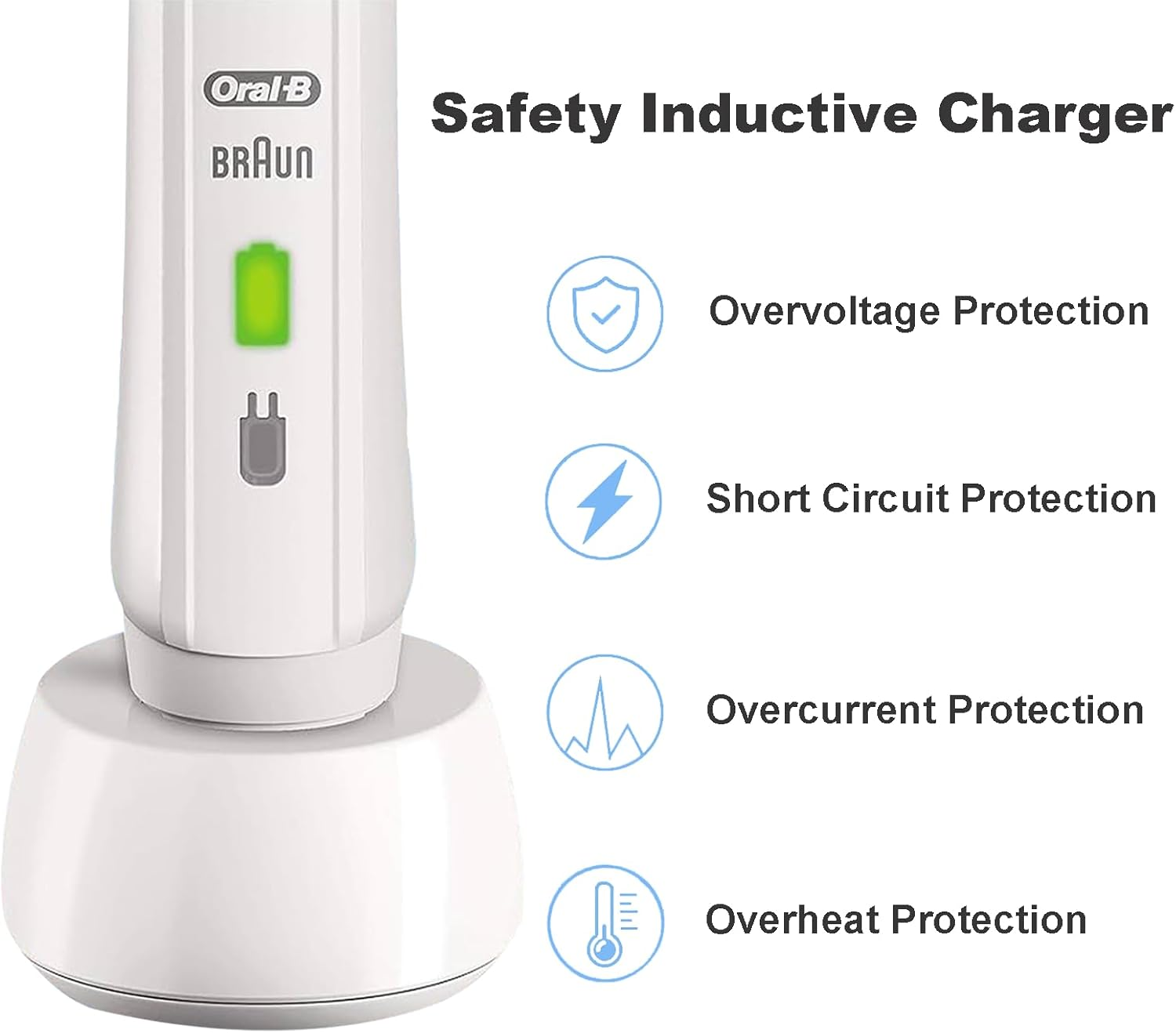 USB Charger Base for Oral-B Braun Electric Toothbrush，Replacement 5V USB 3757 Charger for Oral-B,Portable Travel Charging Base