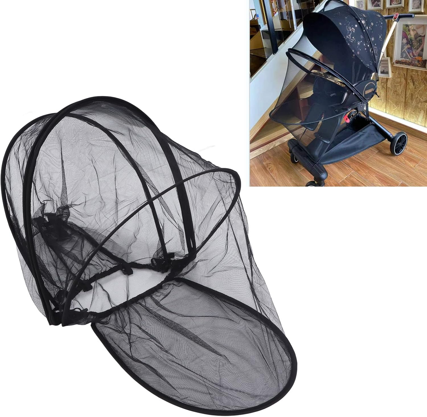 Baby Stroller Hammock, Universal Baby Stroller Hammock, Breathable Full Coverage for Newborns for Picnics image number 6