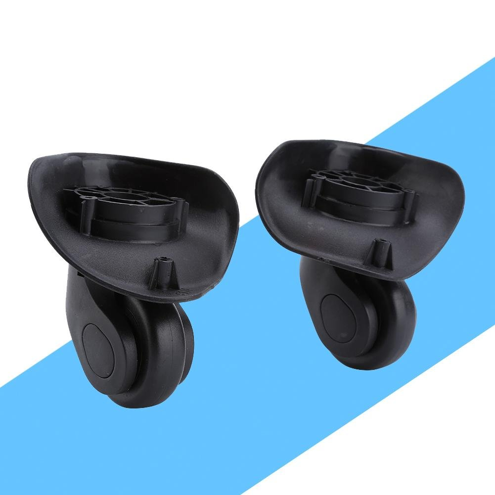 2Pcs Universal Wheel, Swivel Wheel, Black Bearing Wheels, Replacement Wheel for Suitcase Trolley Case Use Travel Case