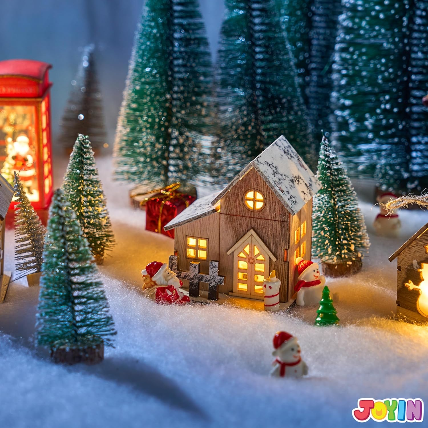 JOYIN 3X8 Ft Christmas Snow Blanket Roll, Thick White Soft and Fluffy Artificial Snow Blankets for Christmas Decor, Holiday Tree Decor, Xmas Home Decoration, and Winter Displays image number 4