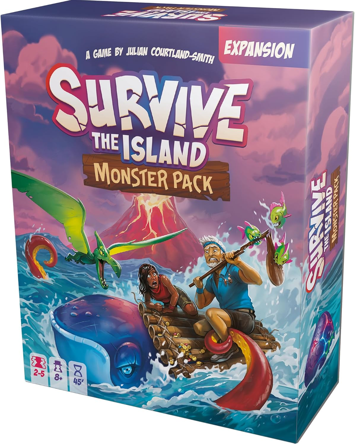 Asmodee | Zygomatic | Survive the Island - Monster Pack Expansion | 2-5 Players, Ages 8+ image number 3