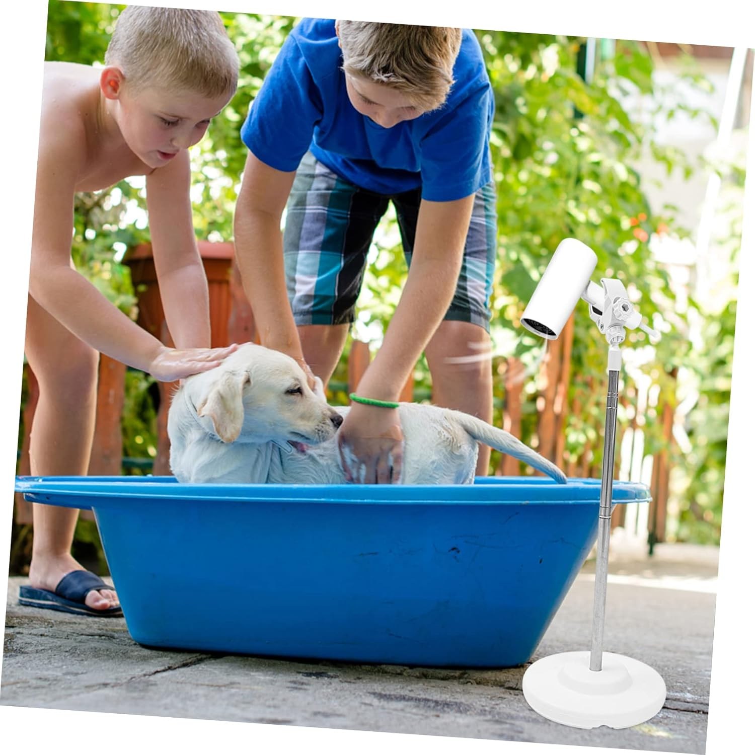 Outanaya Adjustable PET Hair Dryer Stand Rotatable Blow Dryer Holder for Dog Grooming Extendable Floor Support for Easy Drying image number 6