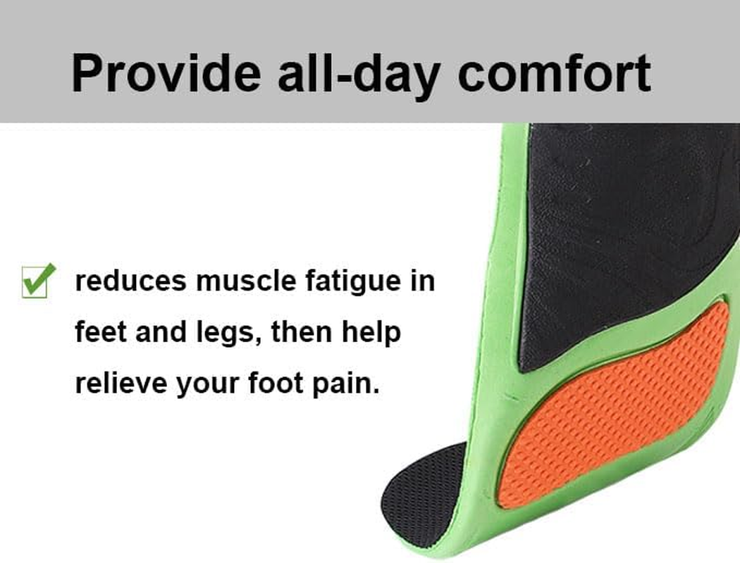 Arch Support Shoe Inserts Women & Men, Insoles Orthotic Inserts for Flat Feet, Cushioning Shoe Insoles for Foot Pain,Plantar Fasciitis Relief, Relieve Flat Feet & High Arch & Foot Pain (40-45) image number 6