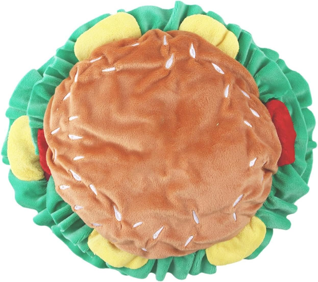 Pet Clothing Hat, Cat Food Hat, Funny Hamburger Plush Collar, Pet Supplies, Costume Accessories, Adjustable Cosplay Headwear for Christmas Birthday image number 5