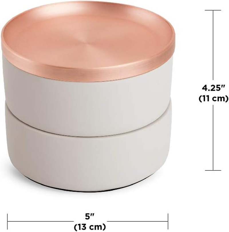 Umbra 299470-633 Tesora Box, Concrete/Copper - Terrazzo/Chrome image number 4