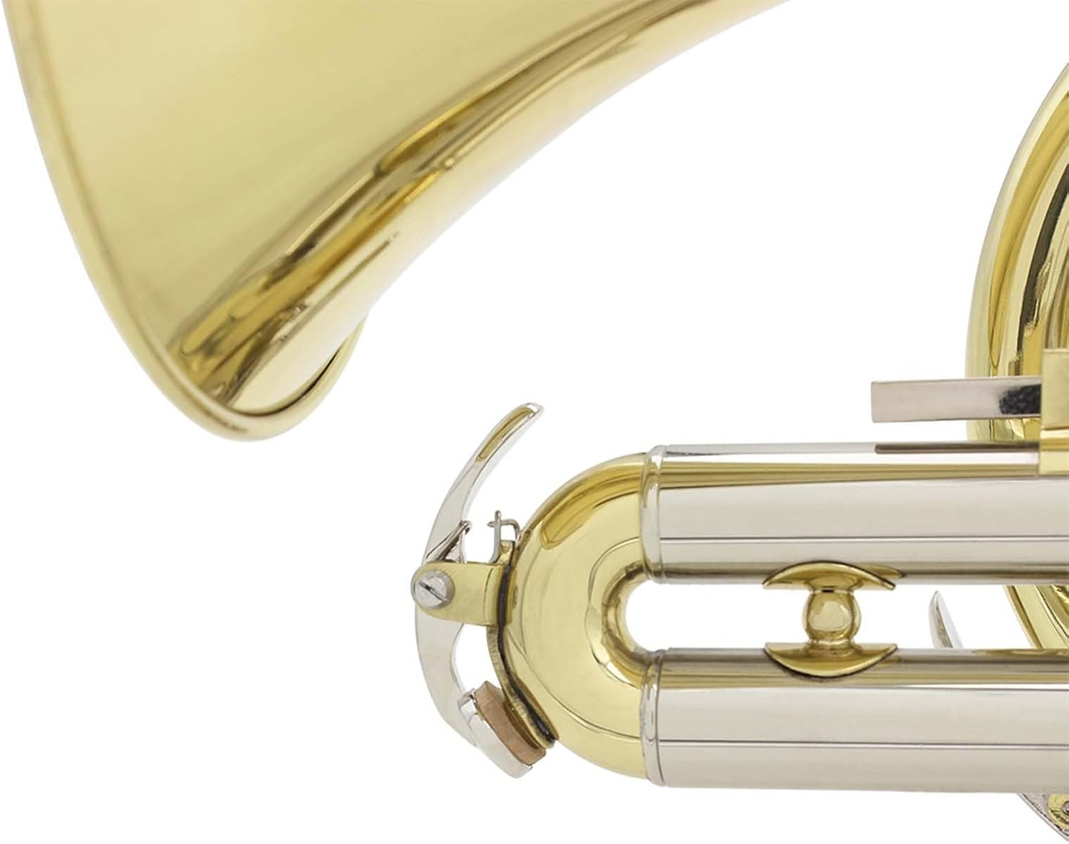 Labymos Professional Bb Flat Cornet Brass Instrument with Carrying Case Gloves Cleaning Cloth Brushes image number 6