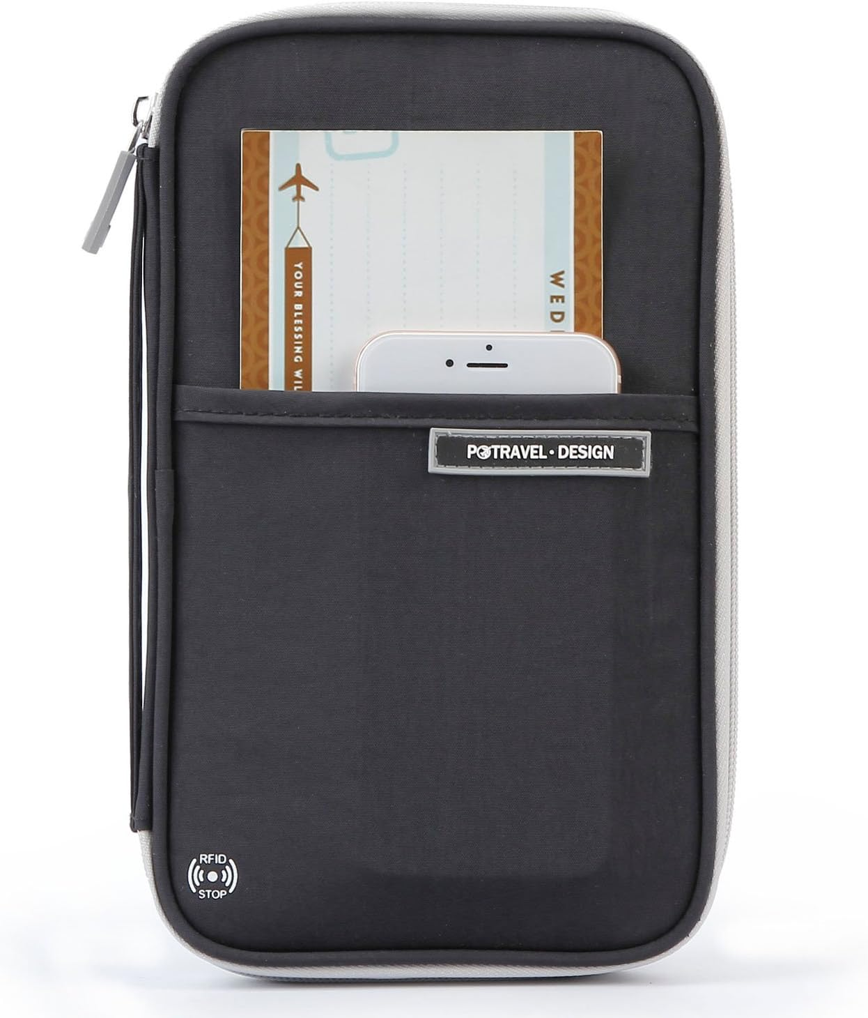 MAOORTY RFID Family Passport Holder Travel Wallet Waterproof Holiday Document Organiser for Credit ID Cards Boarding Passes Flight Tickets Cash Travel Accessories