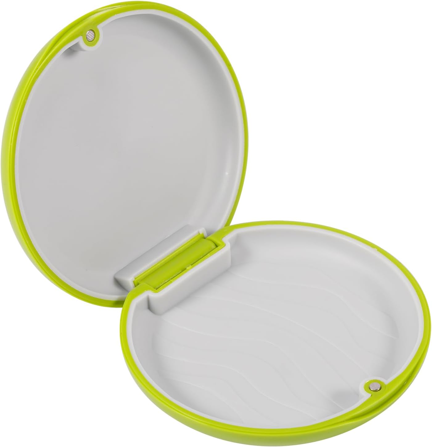 Annhua Retainer Holder Case Mouthguard Case with Magnetic Closure, Denture Case Mouth Guard Holder Case Denture Box Case, Light and Compact - Green