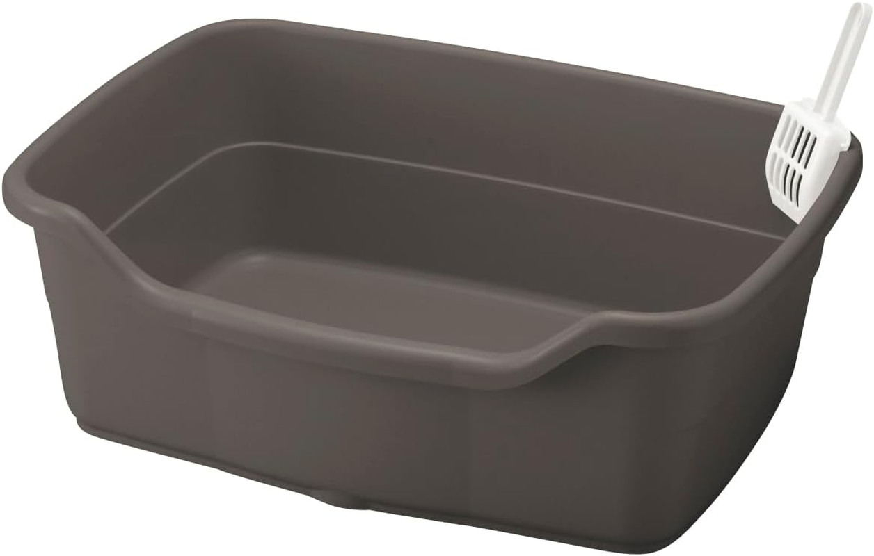 Richell Rapree Cat Toilet Deep Type 60 Dark Gray image number 1
