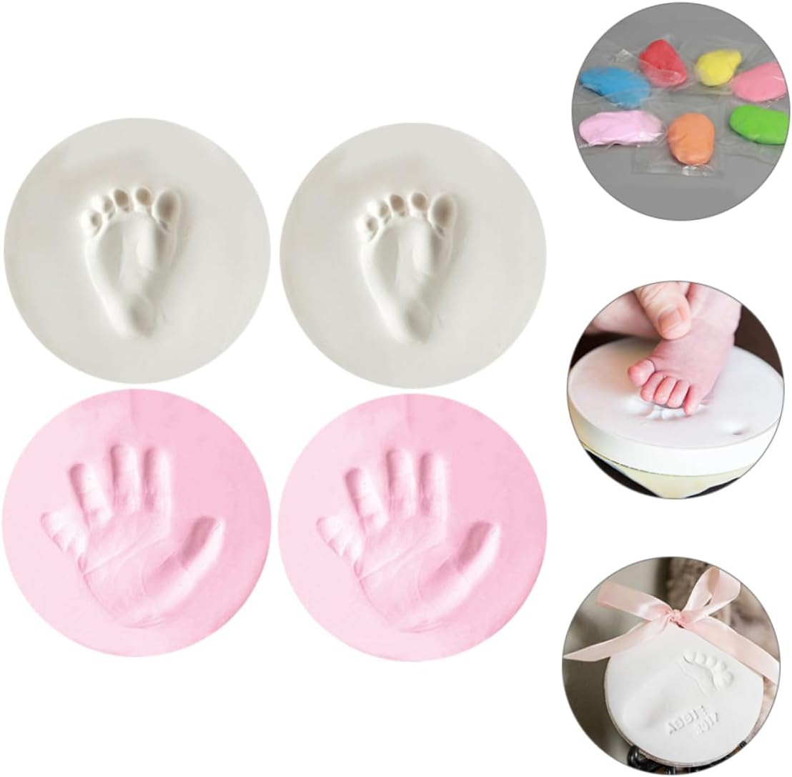 ERINGOGO 4Pcs Handprint Footprint Keepsakes for Newborn Boy Girl Footprint Keepsake Gifts for Birthday Shower image number 2