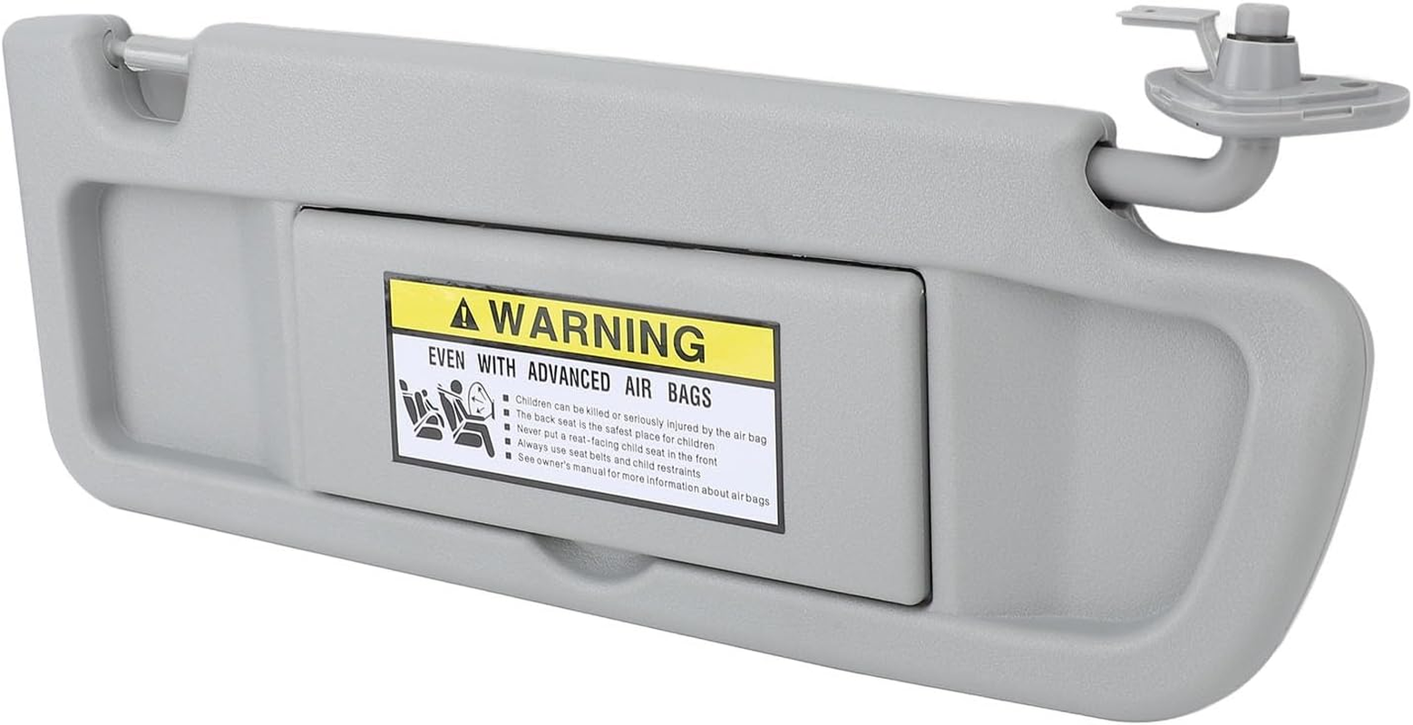 Sun Visor Compatible with Civic 2006 2007 2008 2009 2010 2011, Left & Right Driver Passenger Side Sun Visors Replaces, Clear Mirro, with Sun Visor Clip for Civic (Right Passenger