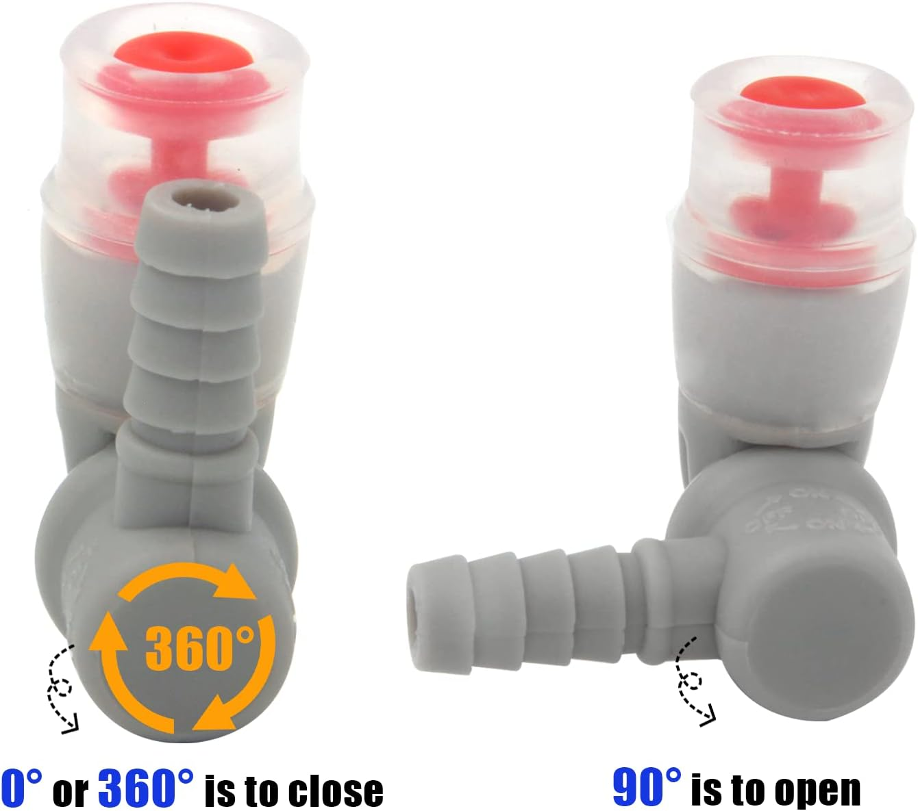 2 Pack Hydration Bags Bite Valve Mouthpiece Replacement for Cross Country Bladder Bag 90 Degree for Quick Acces & Easy Drinking Universal for Any Hydration Pack System image number 2