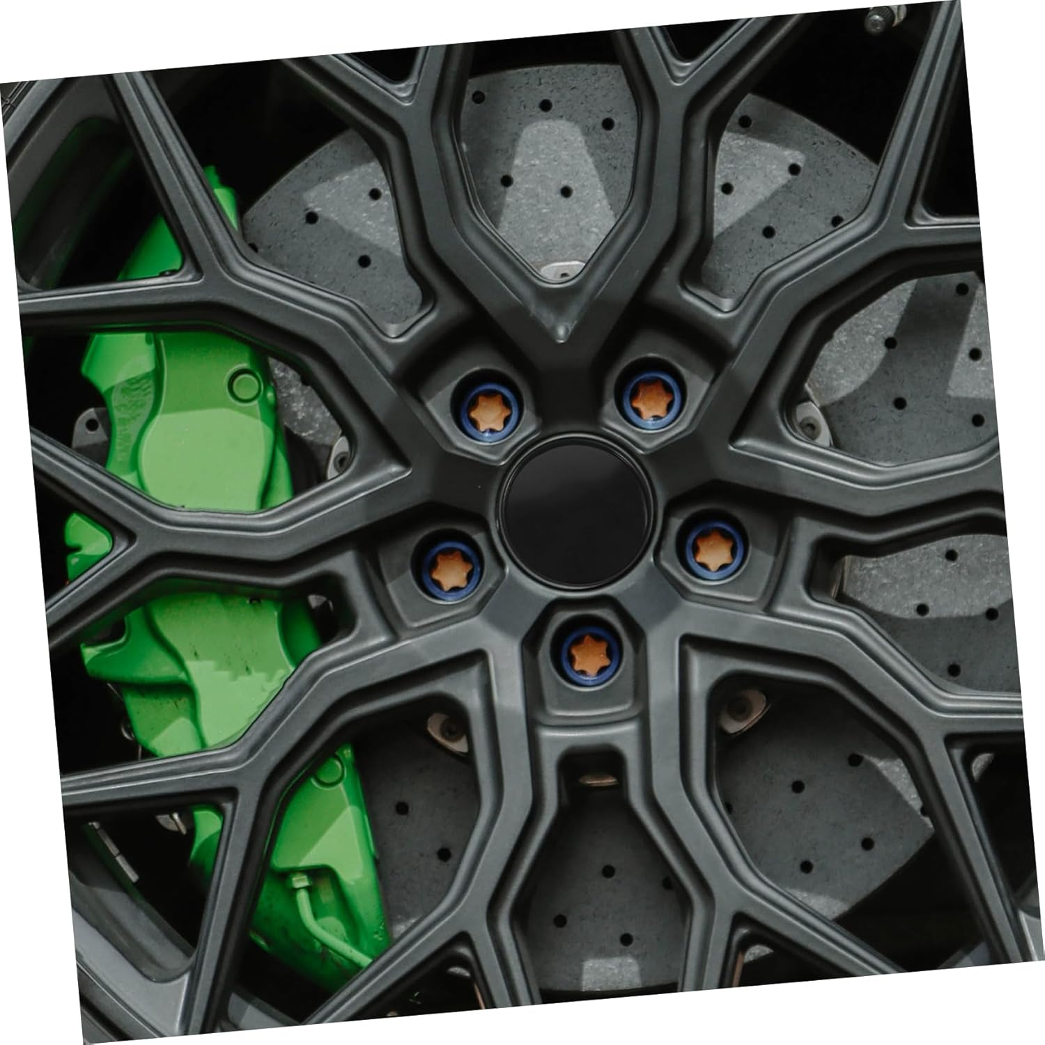 FOYTOKI 4Pcs Black Automotive Hub Caps Vehicle Rim Caps Replacement Wheel Hub Covers for Car Wheels Center, Decorative Car Hubcaps Set for Vehicle Modification and Rim Protection image number 1